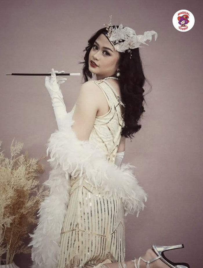 1920s Female Flapper (Beige) N01