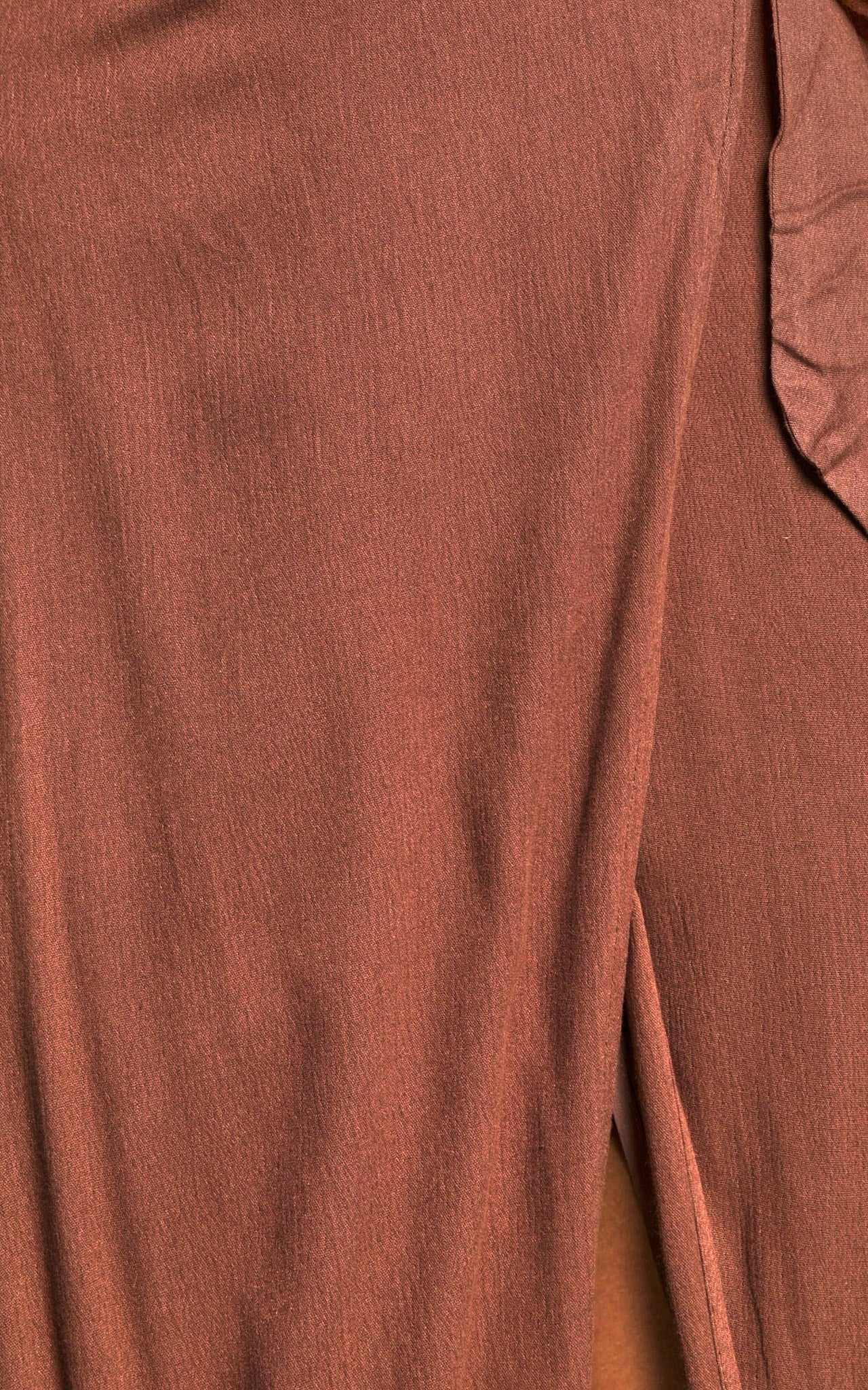 Break A Leg Maxi Skirt - Wrap Tie Skirt in Espresso