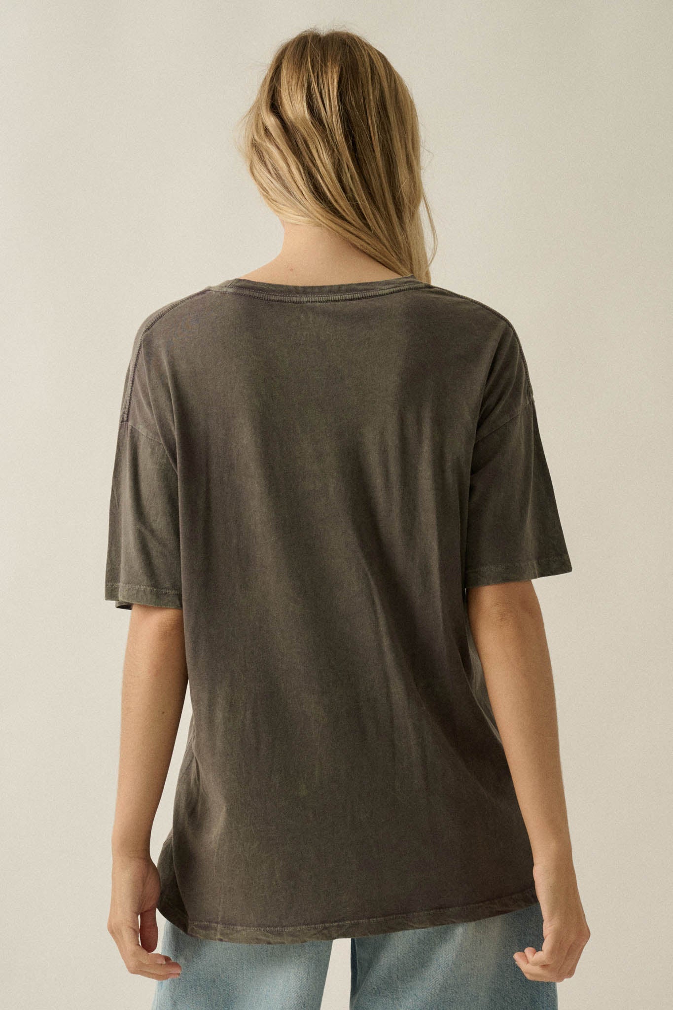 Cosmic Tiger Vintage-Wash Oversize Graphic Tee