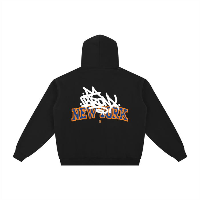 Bronx Basketball 2026 Playoffs Fleece Zip-Through Hoodie by Bronx Native