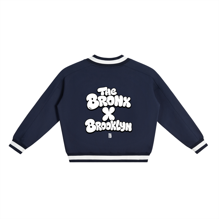 BX x BK 30th Anniversary V-Neck Boxy Sweatshirt by Bronx Native — BX x BK 30th Anniversary Stadium Series product image