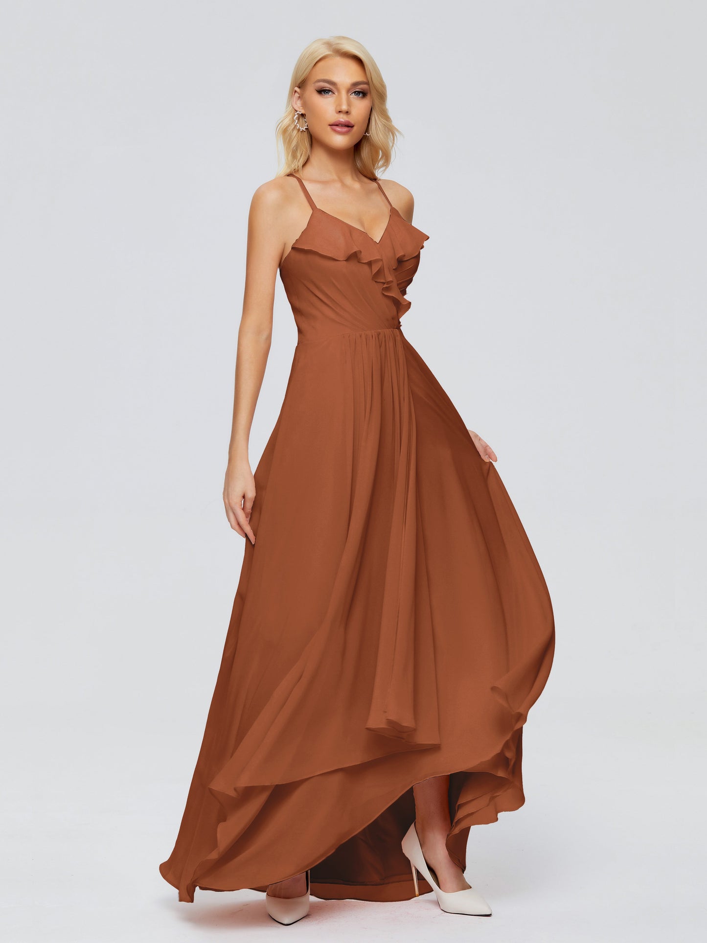 Adalynn Spaghetti Straps Chiffon Bridesmaid Dresses