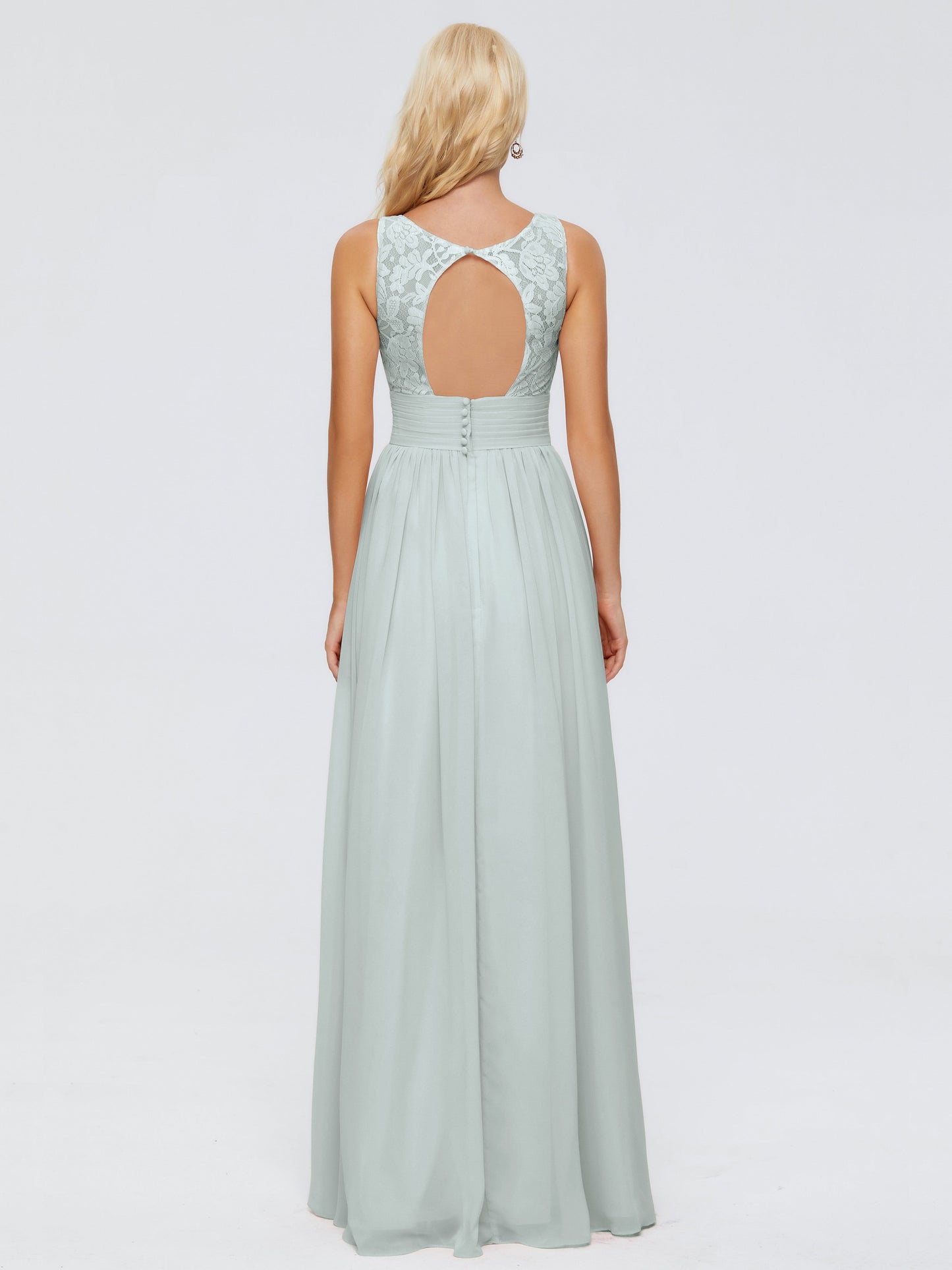 Valerie A-line V Neck Straps Chiffon Bridesmaid Dresses