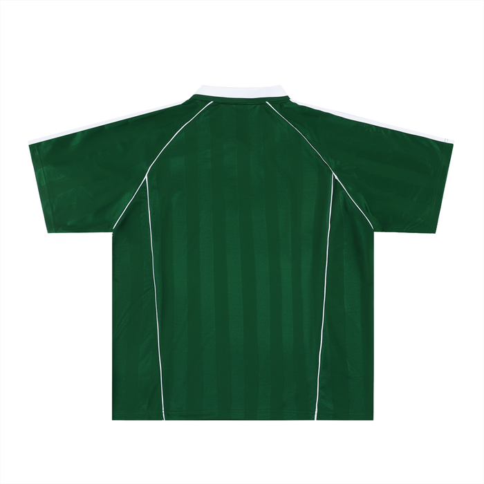 Haiti x Bronx Native Color Pop Shadow Stripe Collared Soccer Jersey product image 2 of 2 by Bronx Native