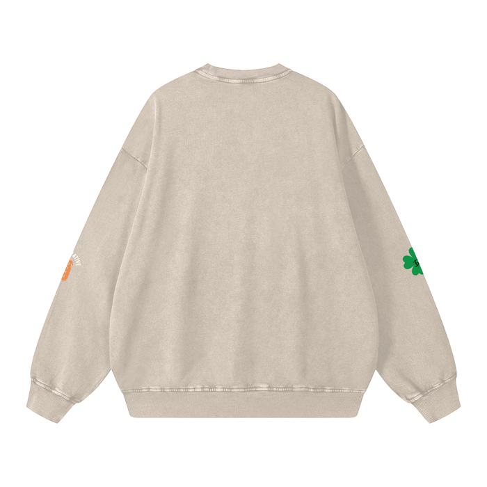 The Bronx Irish Pub Snow Washed Oversized Sweatshirt by Bronx Native for New York summer