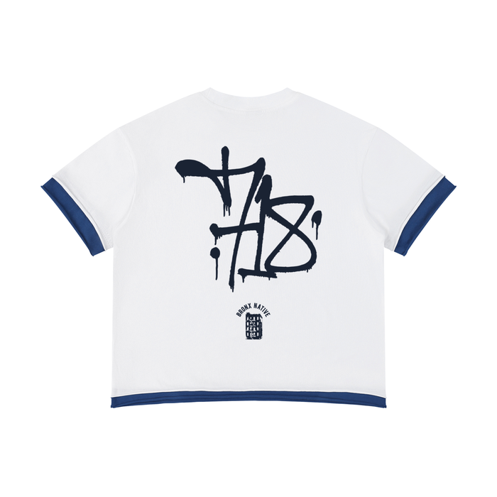 USA x Bronx Native Limited Edition Color Block Tee by Bronx Native — July 4th Bronx Native sale collection product image