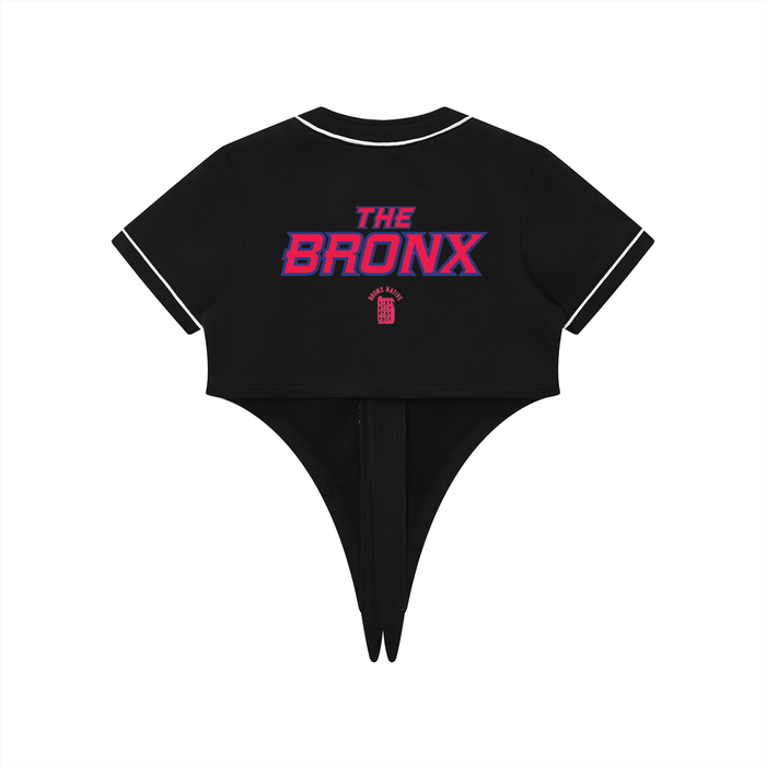 Women's BronxRican Piping Baseball Jersey by Bronx Native - Puerto Rico Collection