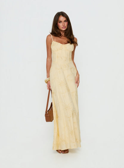 Members Only Maxi Dress Lemon