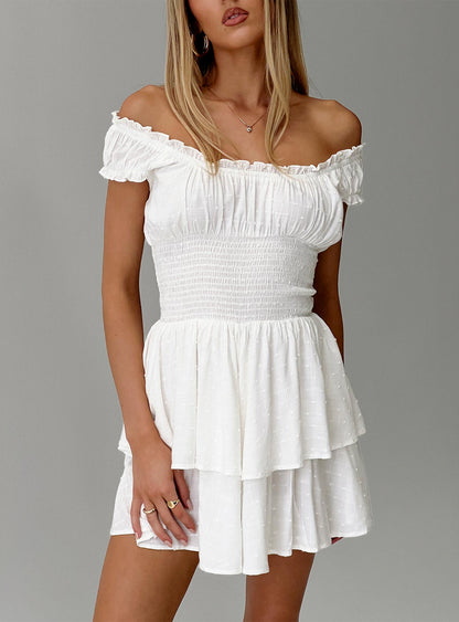 The Love Galore Romper White