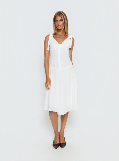 Danira Midi Dress White