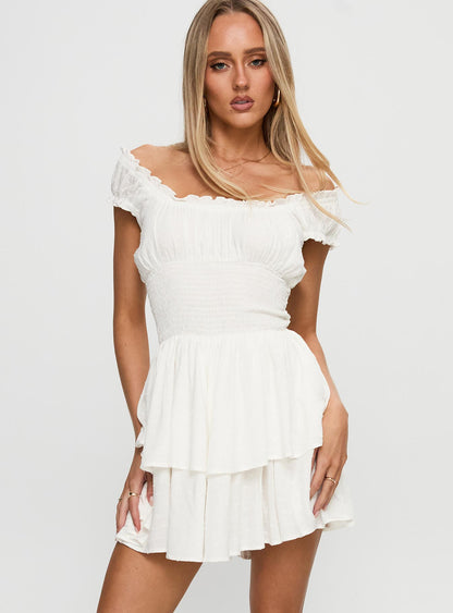 The Love Galore Romper White