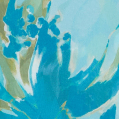 Abstract Floral Chiffon Low Back Halter Mini Dress
