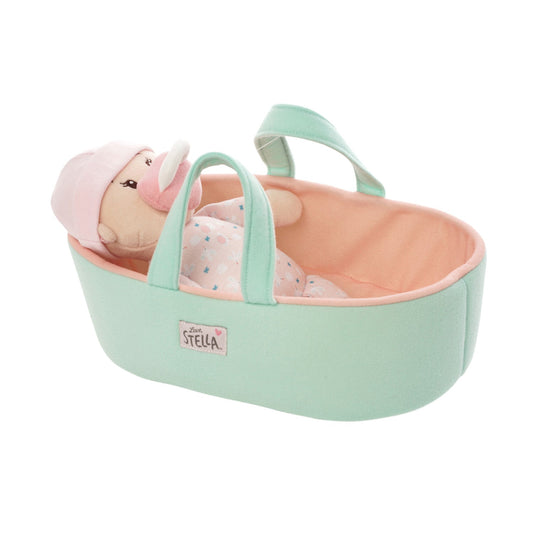 Love, Stella My First Doll Peach & Bassinet