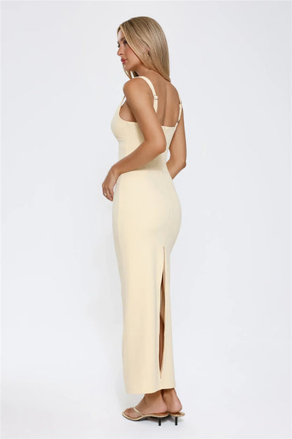 Imperial Glow Maxi Dress Yellow