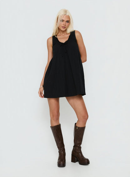 Antiquity Swing Mini Dress Black
