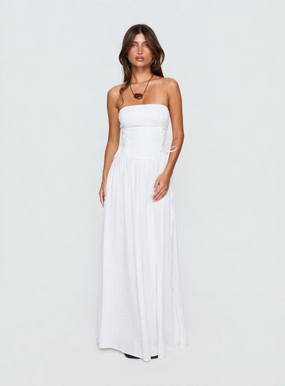 So Far So Good Maxi Dress White