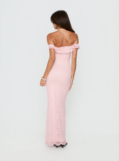 Anabeila Strapless Maxi Dress Pink