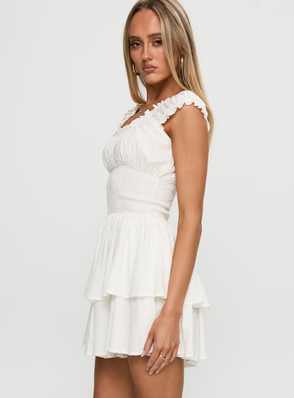 The Love Galore Romper White