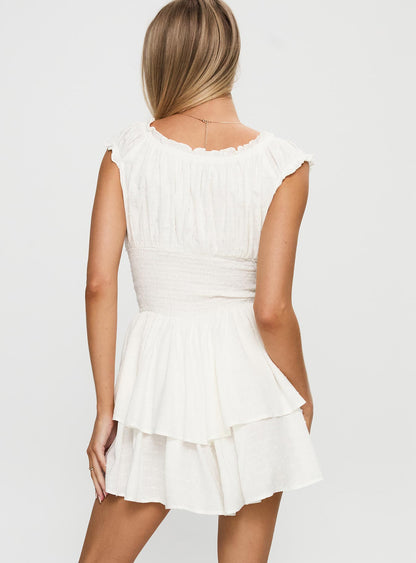 The Love Galore Romper White