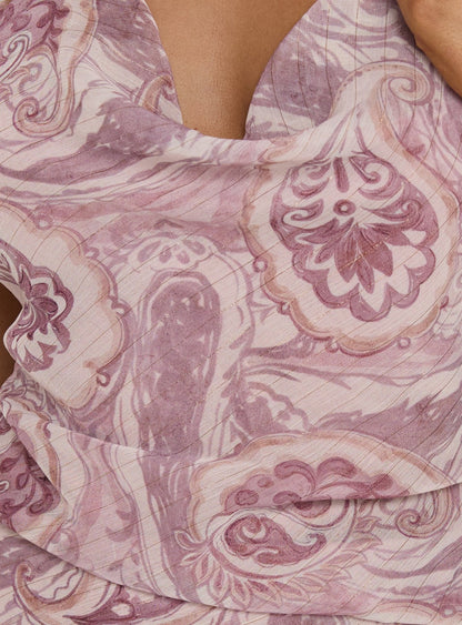 Destined Halter Mini Dress Paisley