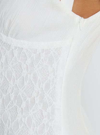 Danira Midi Dress White