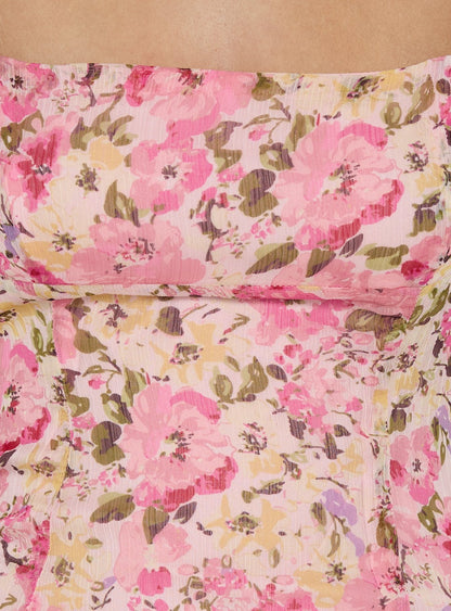 Delamere Mini Dress Pink Floral