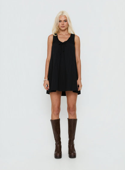 Antiquity Swing Mini Dress Black