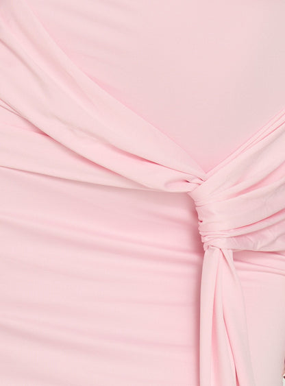 Ivetta Ruched Maxi Dress Pink