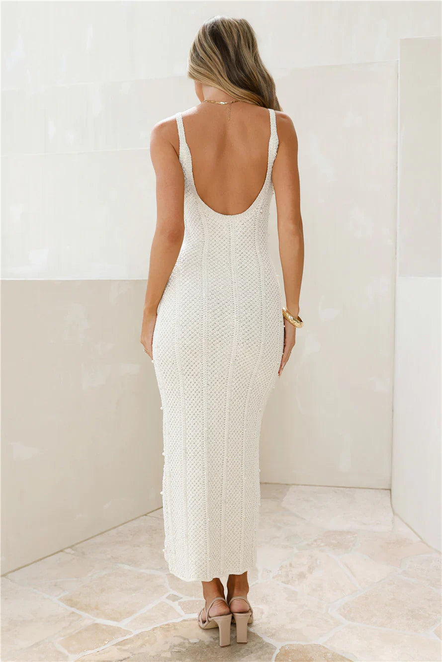 Shell Shine Maxi Dress Cream