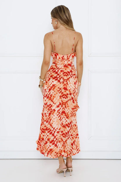 Lush Sophistication Maxi Dress Orange