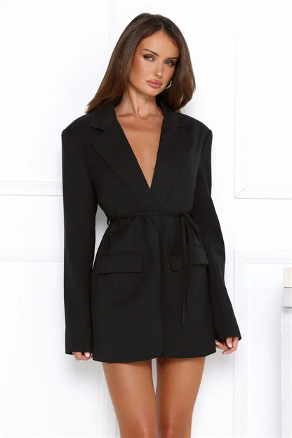 Olympia Blazer Dress Noir