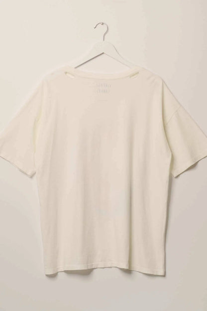 Playing Koi Oversized Distressed Grpahic Tee