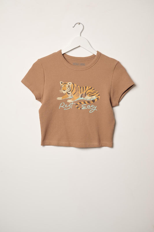 Rest Easy Tiger Thermal Graphic Baby Tee