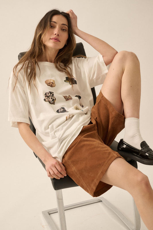Dog Days Garment-Wash Oversize Graphic Tee