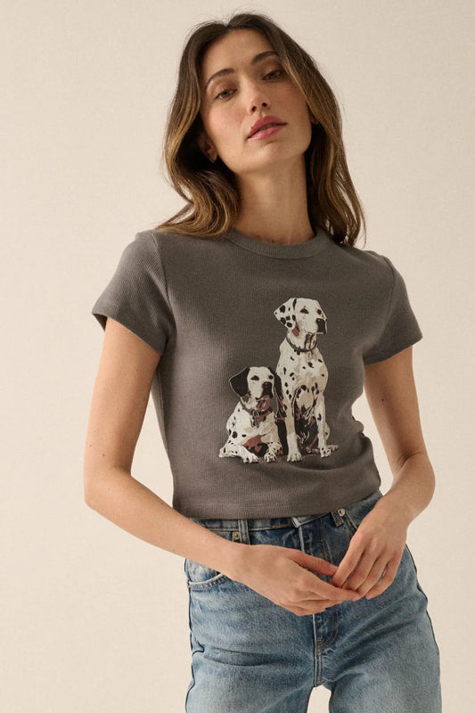 Dashing Dalmatians Thermal Graphic Baby Tee