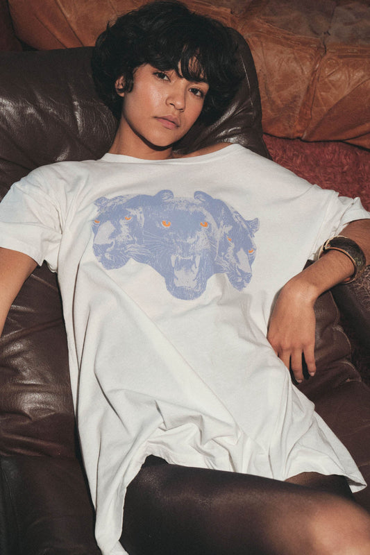 Prowling Panthers Oversize Vintage Graphic Tee