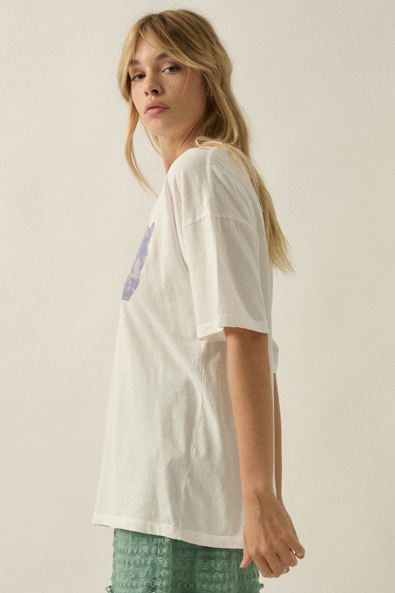 Prowling Panthers Oversize Vintage Graphic Tee