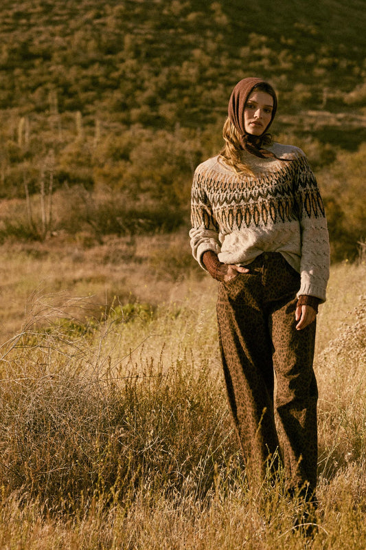 Law of the Jungle Leopard Twill Barrel Pants