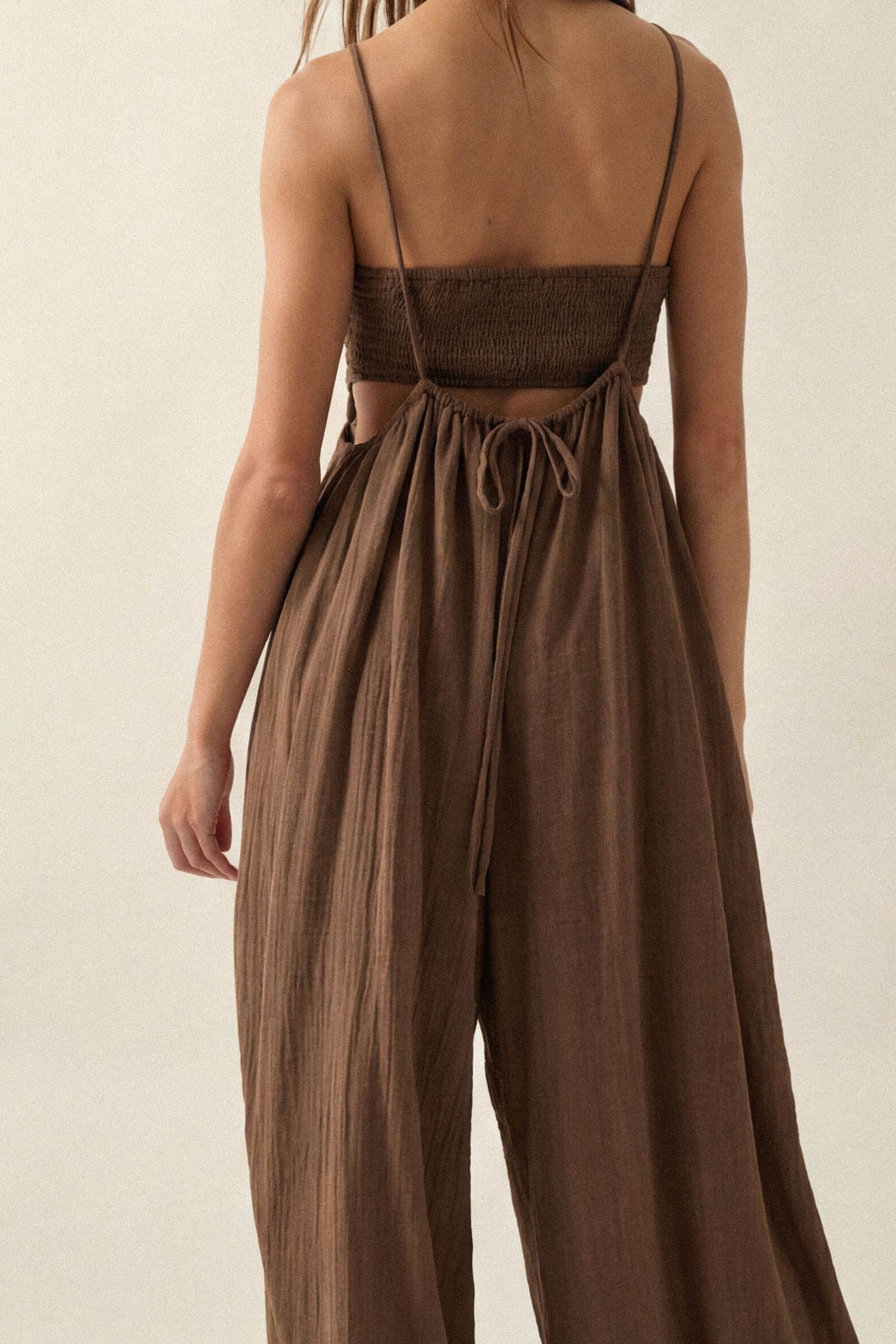 Every Breath Cotton Gauze Wide-Leg Jumpsuit