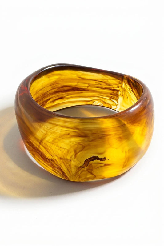 Bayliss Tortoise Acrylic Organic Bangle Bracelet
