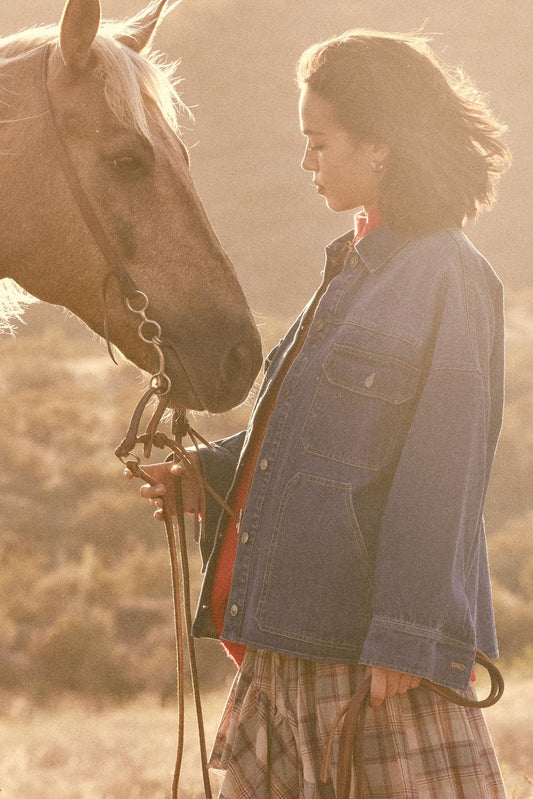 Honest Living Washed Denim Pocket Shacket