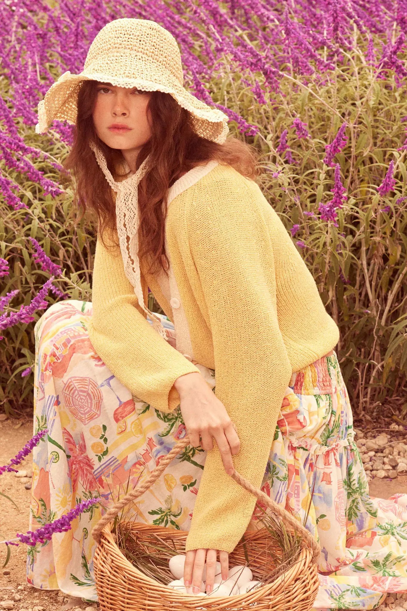 Meant to Be Contrast Knit Cropped Cardigan