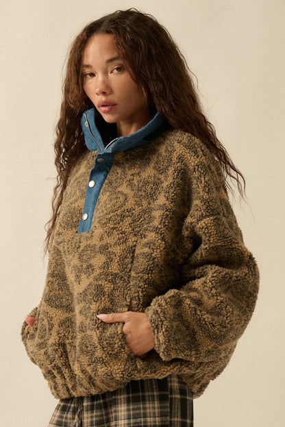 Dare to Dream Paisley Fleece Half-Zip Pullover