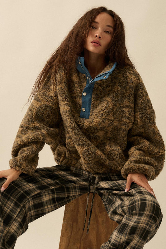 Dare to Dream Paisley Fleece Half-Zip Pullover