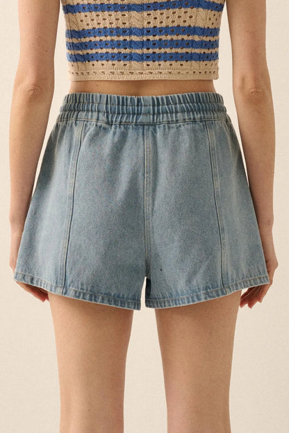 Brand New Day Denim Drawstring Shorts