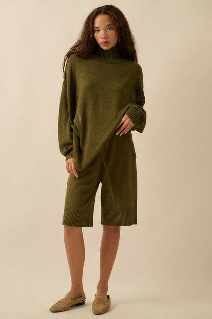 Promise the Label Textured Knit Sweater Shorts