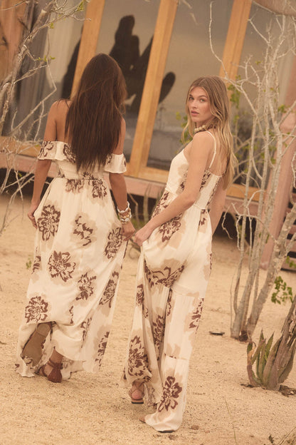 Bloom Me Away Floral Wide-Leg Tiered Jumpsuit