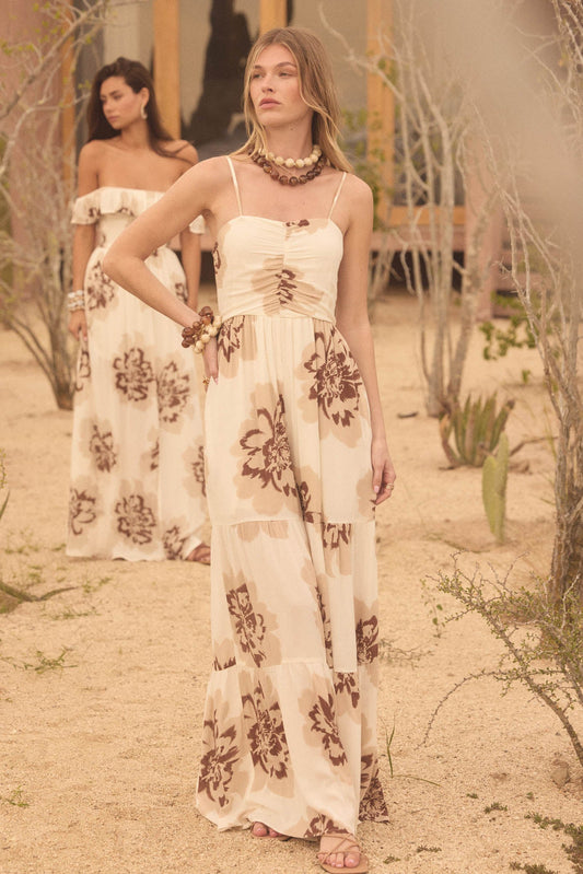 Bloom Me Away Floral Wide-Leg Tiered Jumpsuit