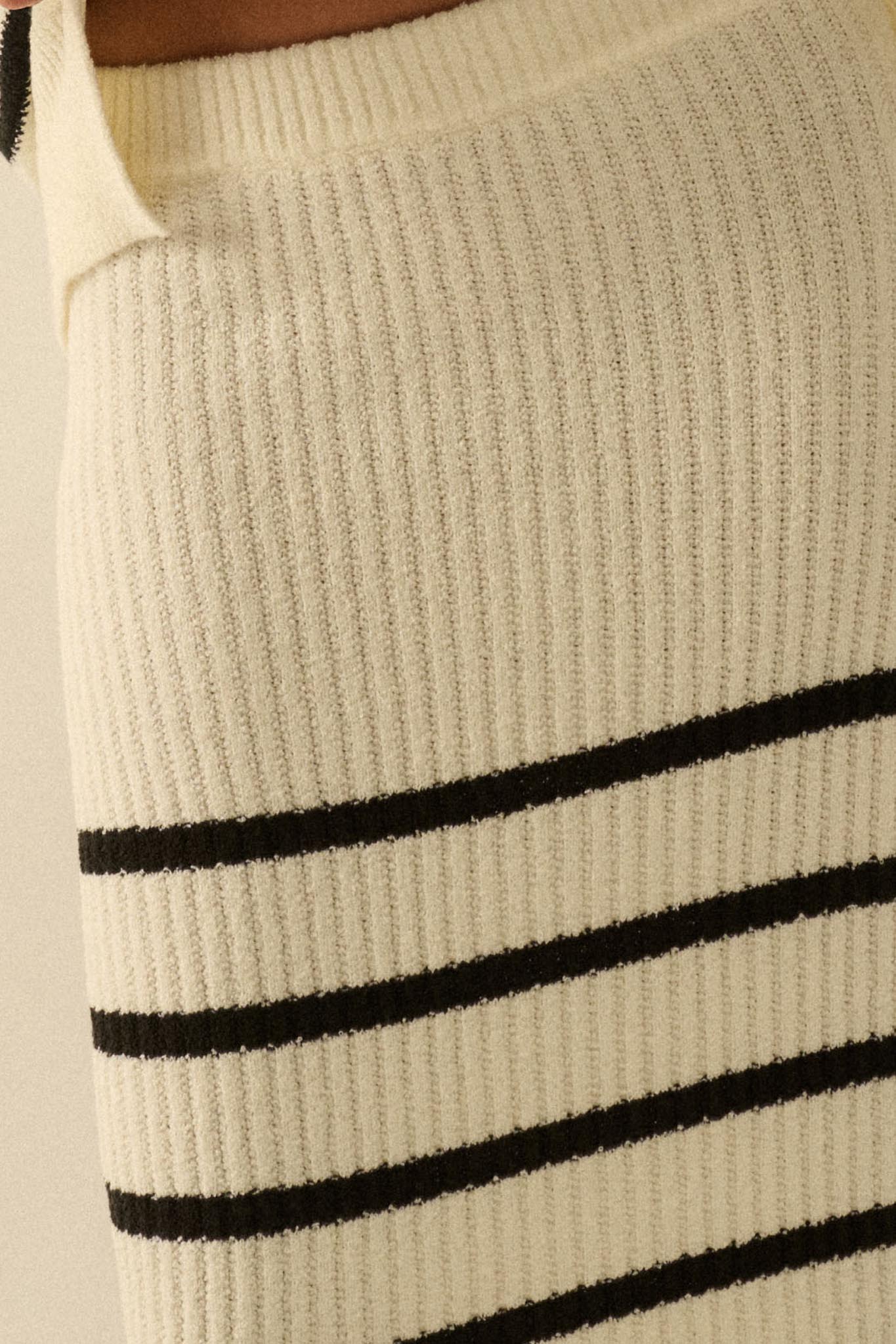 Promise the Label Striped Maxi Sweater Skirt