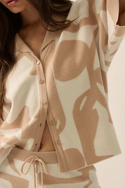 Graphic Garden Floral Jacquard Knit Shirt